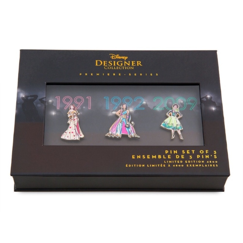 Limited Edition Disney Princess Designer Pin Set